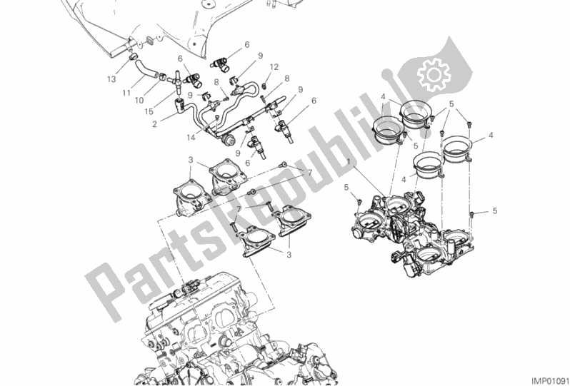 All parts for the 36a - Throttle Body of the Ducati Superbike Panigale V4 1100 2018